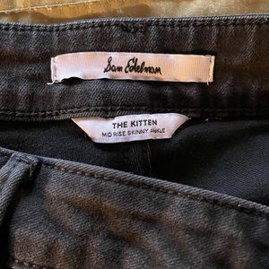 EUC Sam Edelman “the kitten” midrise skinny ankle jeans. Size 32. Black.